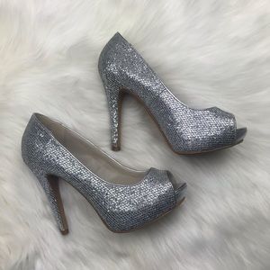 Aldo Silver Formal Heels